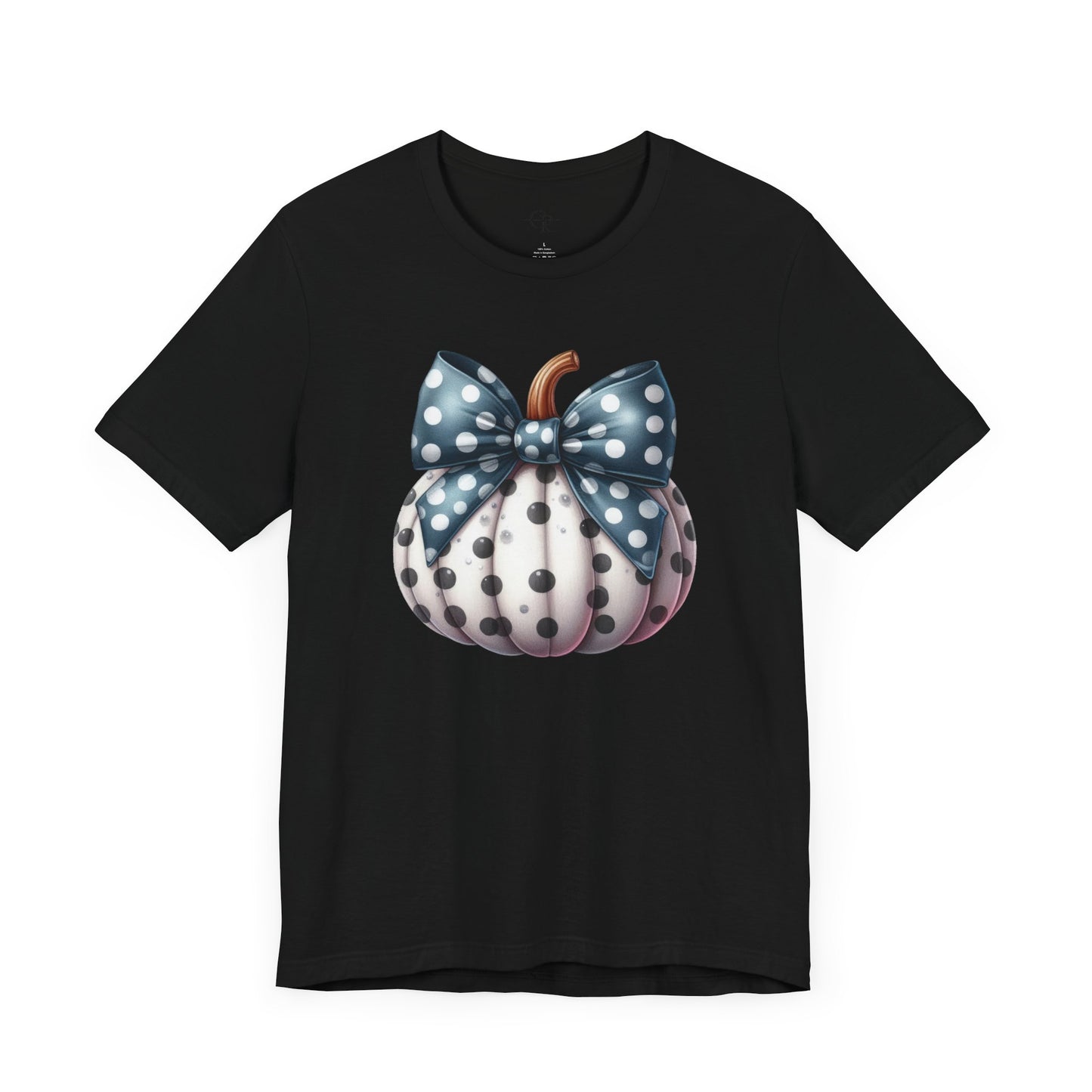 Polka Dot Pumpkin Charm Unisex Jersey Short Sleeve Tee