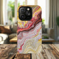 Colorful Red Marble iPhone Case, Tough Magnetic Cases, Stylish iPhone Protection, Unique Gift for iPhone Lovers, iPhone Accessories