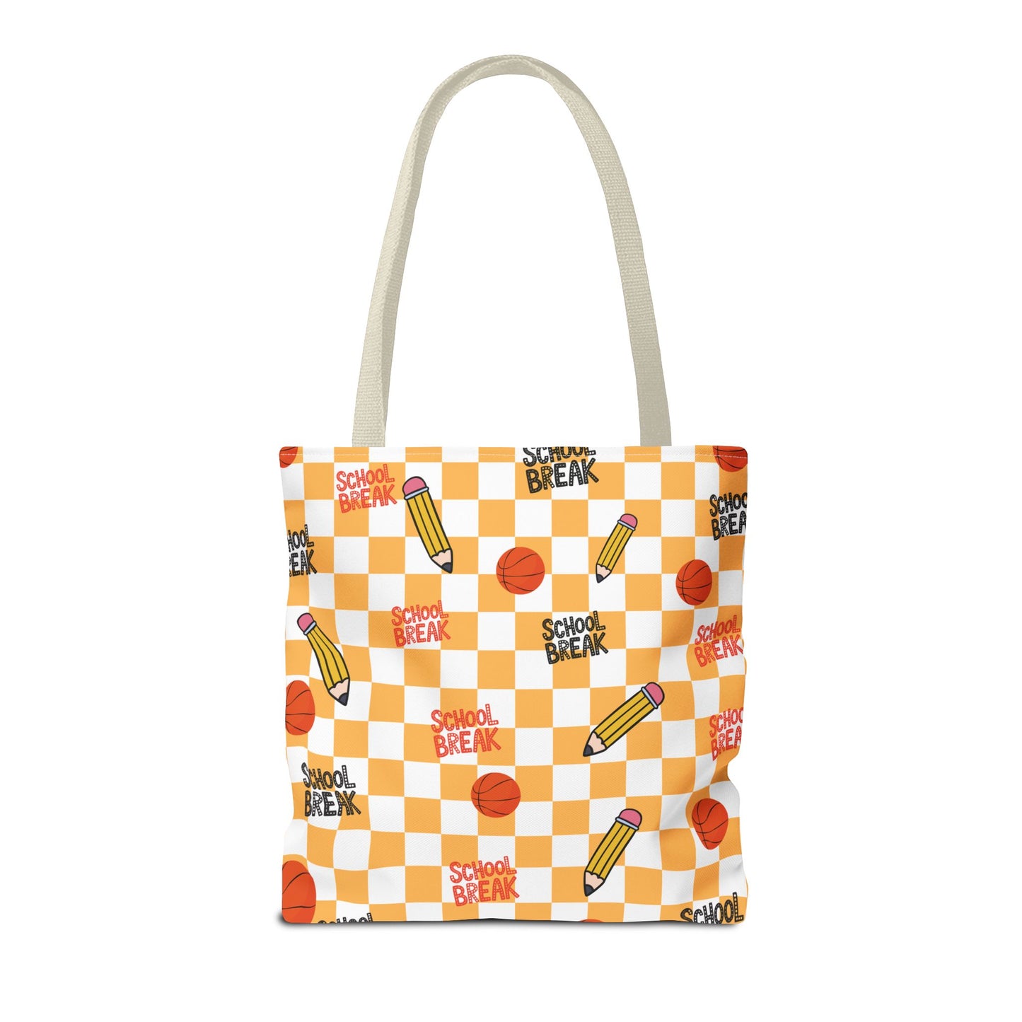 Personalized Orange Schoolyard Chic Composition Book Inspired Tote Bag, Back to School Tote, Teacher Gift, Kids Bag, Custom Name Bag, Educational Accessories, Back to School Tote Bag.