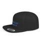 Blue Embroidery 'ELOHIM, GENESIS 1:1' Flat Bill Snapback Hat, Stylish Cap for Everyday Wear, Church Events, Gift for Him/Her, Streetwear Accessory, Casual Fashion
