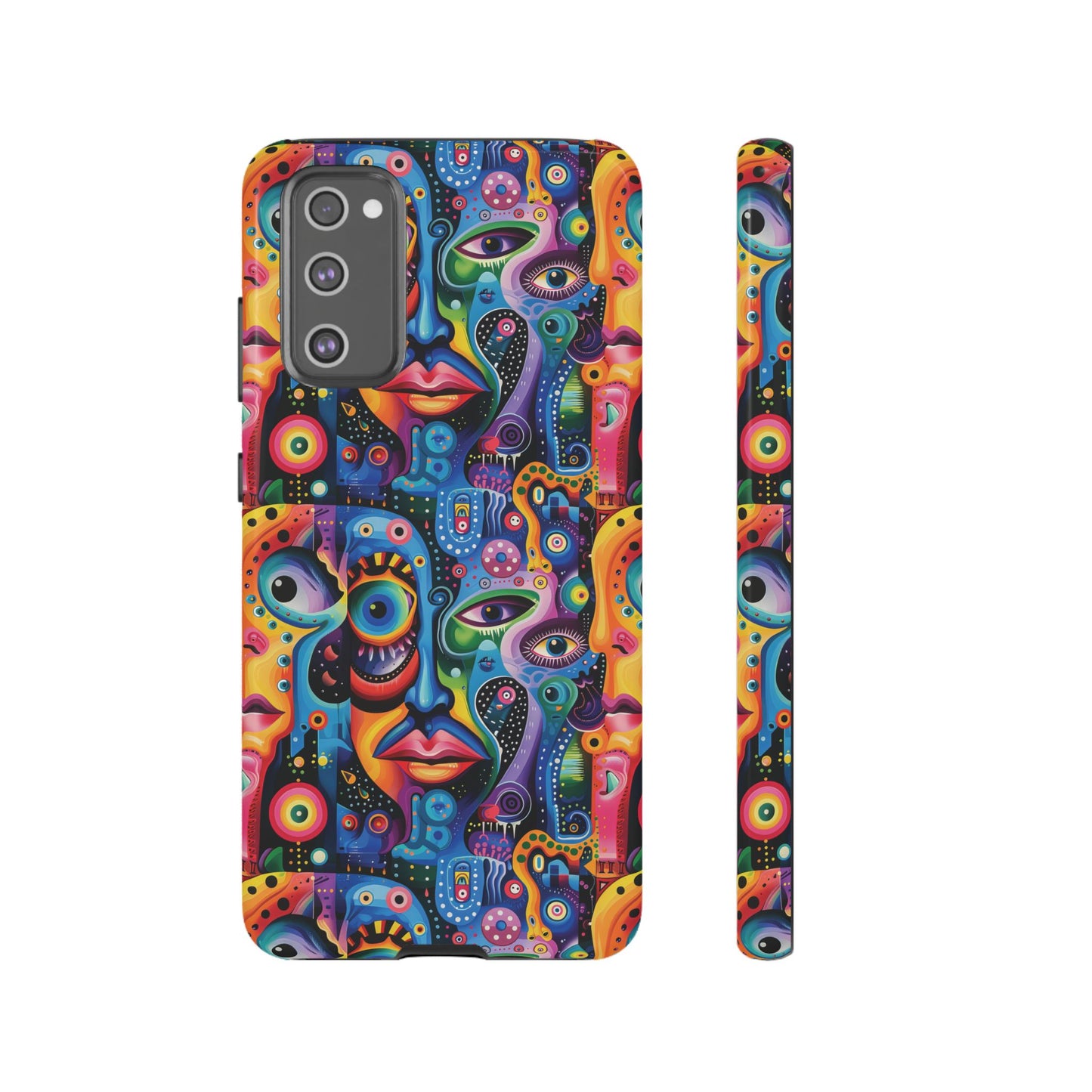 Psychedelic Visions Vibrant Samsung, iPhone and Google Pixel Phone Cases - Colorful Artistic Design