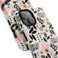 Personalized Floral Blush Garden Whisper Tough Magnetic MagSafe® iPhone® 13, 14, 15, 16, 17, Pro, Pro Max, Plus Cases (Custom Name).