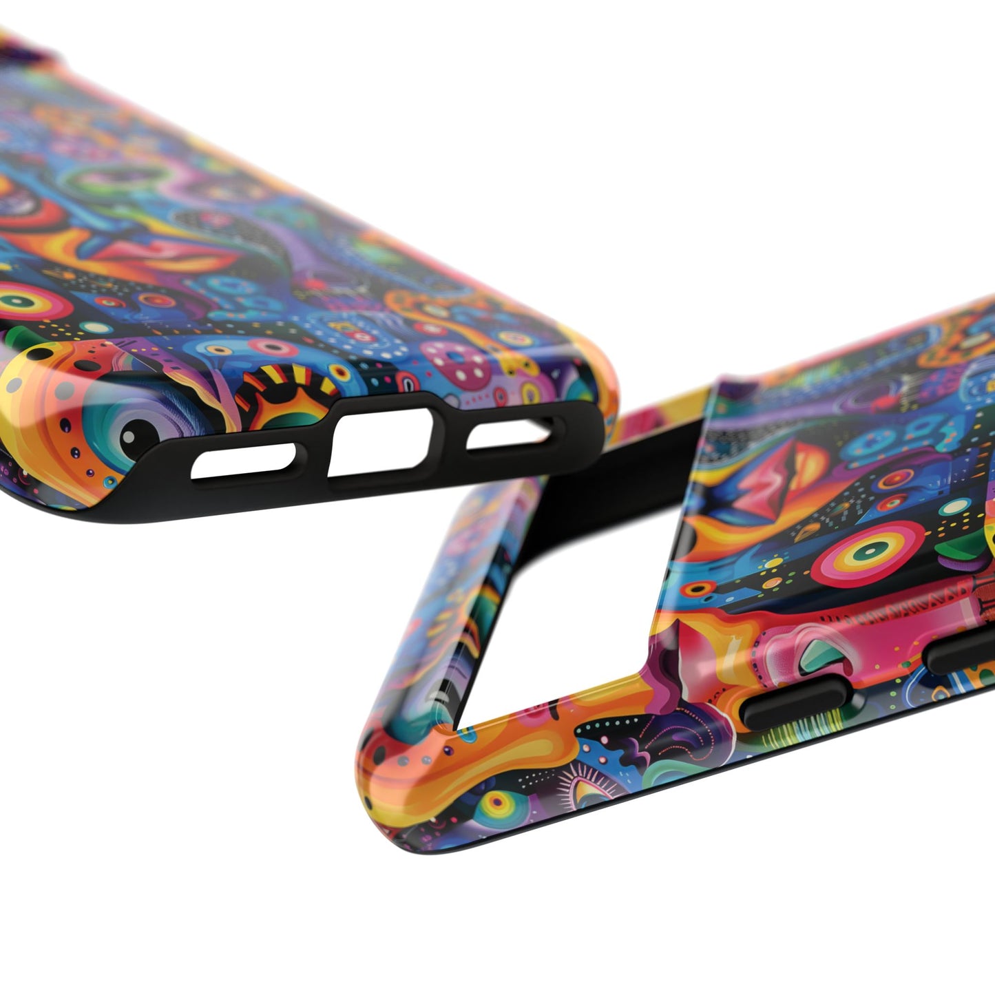 Psychedelic Visions Vibrant Samsung, iPhone and Google Pixel Phone Cases - Colorful Artistic Design