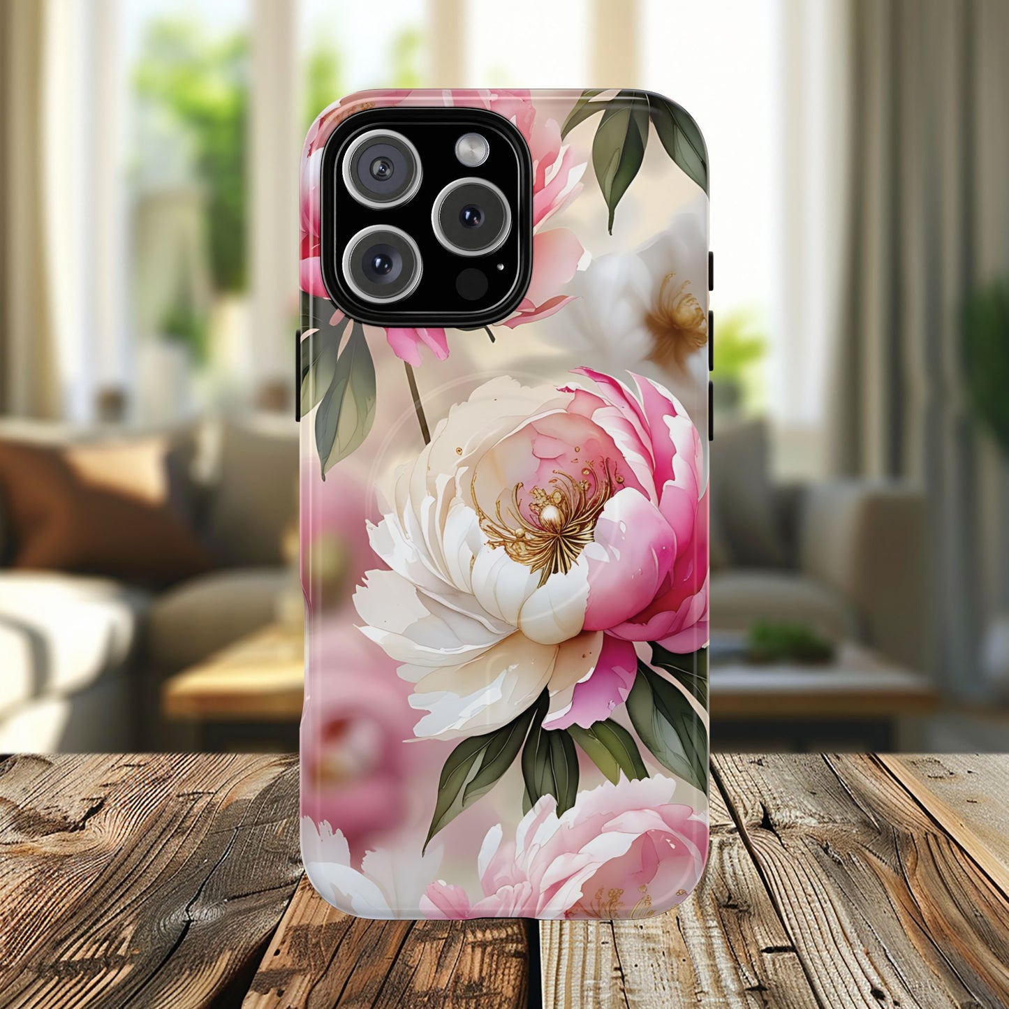 Blooming Petals Tough Magnetic Phone Cases, Elegant Phone Cover, Durable Case for Flower Lovers, Phone Accessories