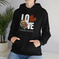 Love Floral Sweatshirt - Unisex Heavy Blend™ Hooded Pullover for Comfort and Style