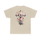 Faith and Floral Cross Unisex Heavy Cotton Tee