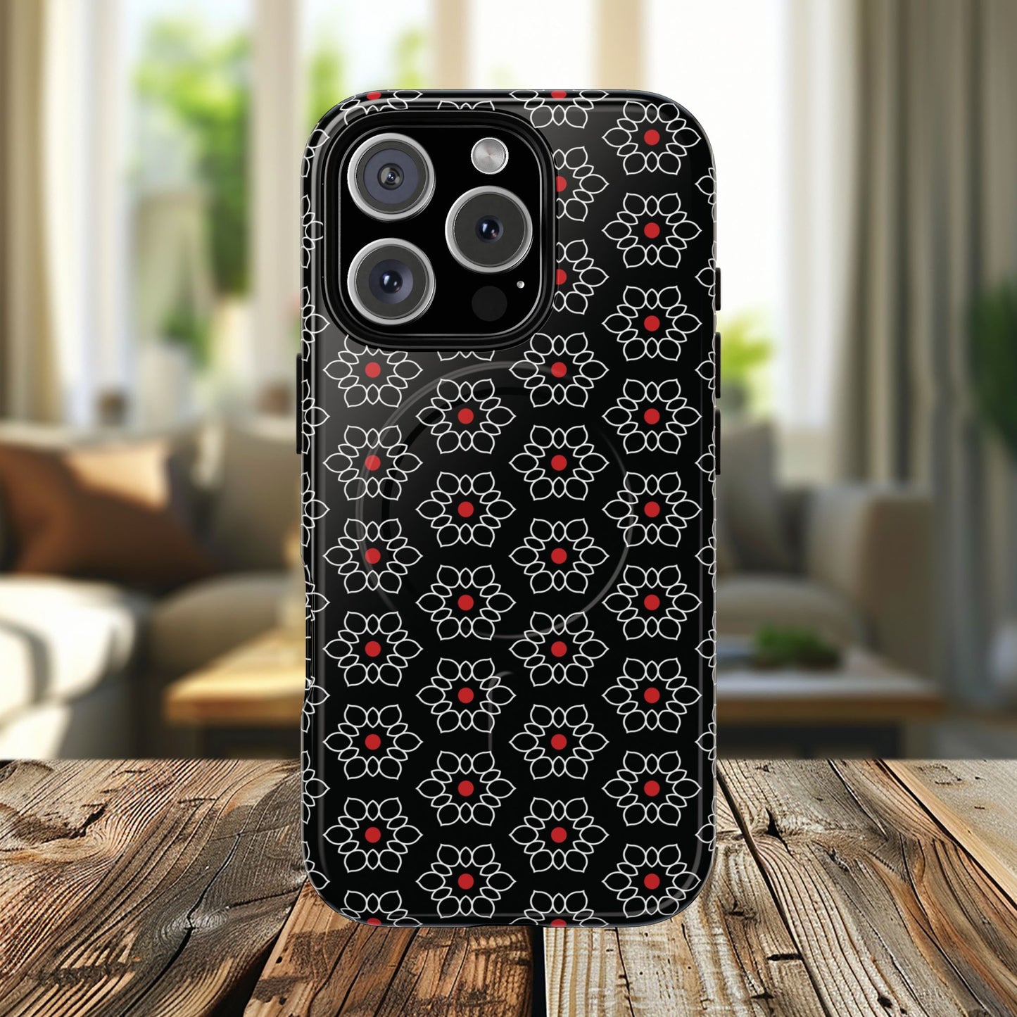 Floral Power Magnetic Tough iPhone Cover | Tough iPhone Cover, Floral Design, Custom iPhone Accessory, Gift for Her, iPhone Case