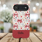 Personalized Rosette Coquette Floral Phone Case - Tough MagSafe® Magnetic Cases, Protective Cover, Stylish Tech Accessory, Gifts for Her