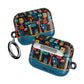 Personalized Abstract Eye Pattern AirPod Case — Colorful Tribal Graphic with Custom Text/Name