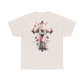 Faith and Floral Cross Unisex Heavy Cotton Tee