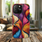 Vibrant Leaf Wave Tough Magnetic Phone Case, Vibrant Smartphone Cover, Unique Protective Case for Gifts, Phone Accessories, Trendy Design