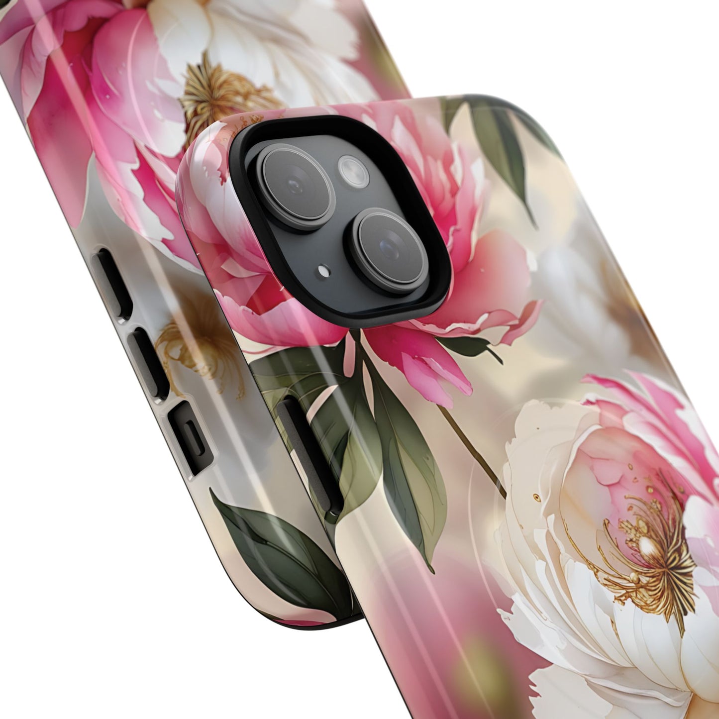 Blooming Petals Tough Magnetic Phone Cases, Elegant Phone Cover, Durable Case for Flower Lovers, Phone Accessories