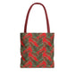 Red Tropical Bliss Tote Bag