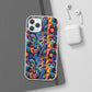 Psychedelic Visions Flexi iPhone and Samsung Case - Colorful Abstract Design.