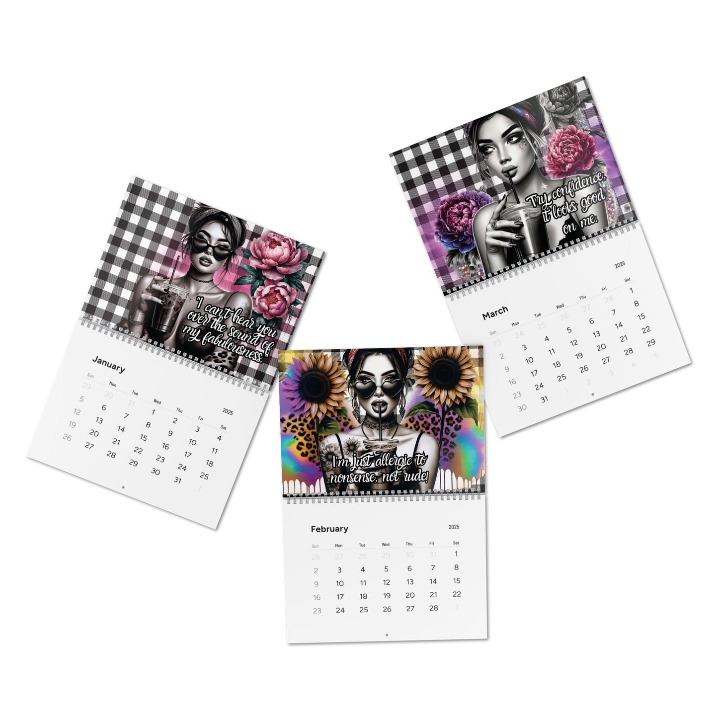 365 Days of Sass: A Year of Bold & Brilliant Attitude Standard Wall Calendar (2025)