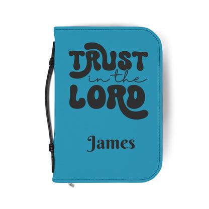 Personalized Floral Cross Bible Cover - Trust in the Lord Design| Baptism | Christening | Anniversary | Birthday Gifts.