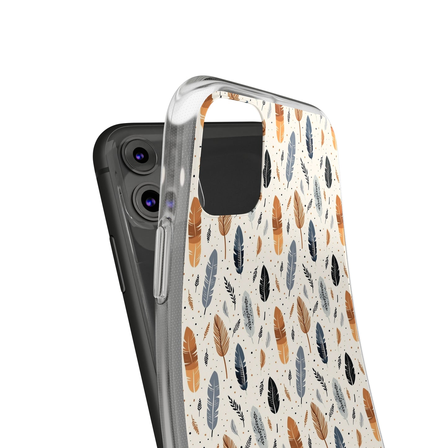 Whispering Feathers Soft iPhone, Google and Samsung Cases