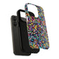 Prism Petal Burst Tough Magnetic iPhone Case, Colorful iPhone Case, Unique Gift for Flower Lovers, Stylish stained Glass Accessory