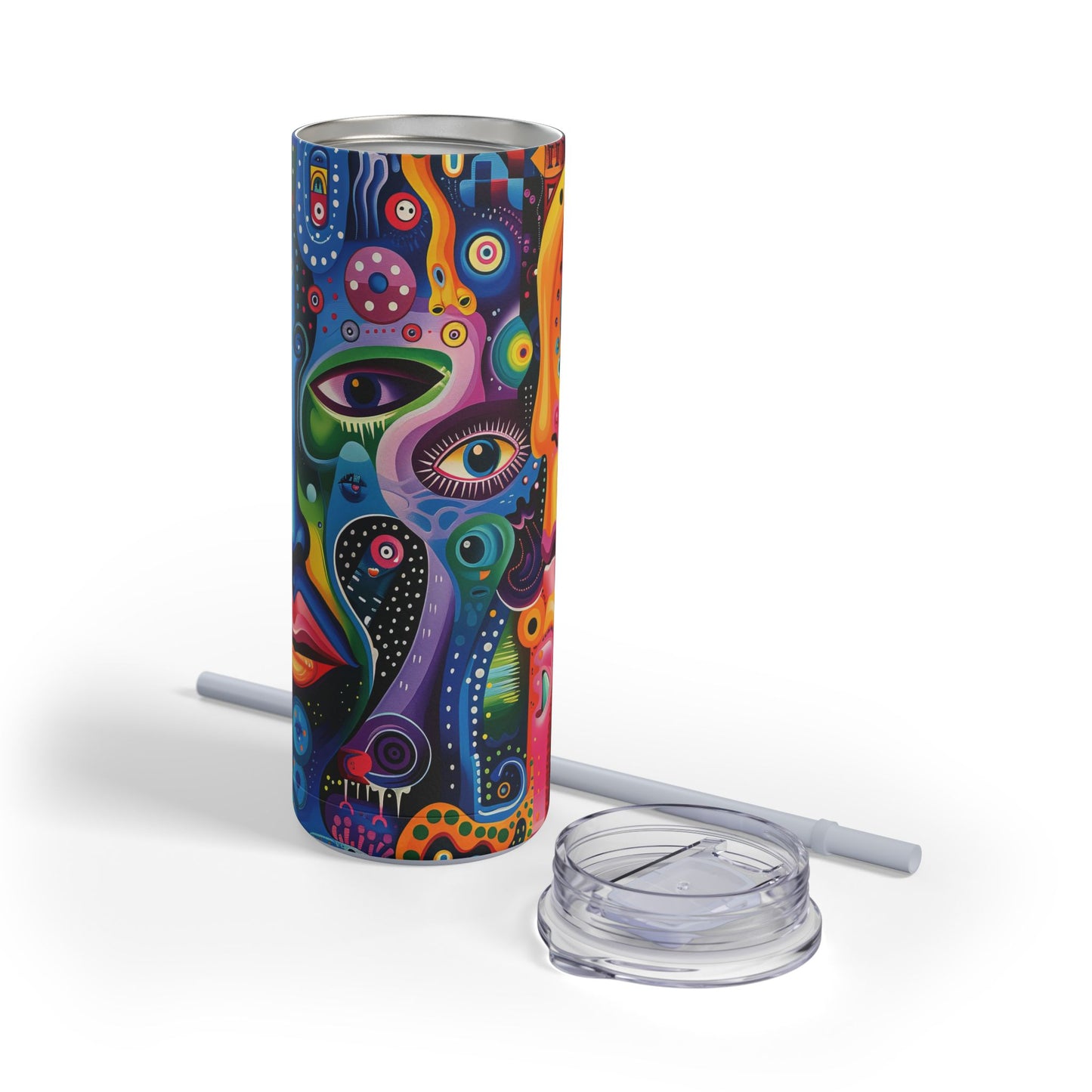 Psychedelic Visions Maars Maker Skinny Matte Tumbler, 20oz (PY)