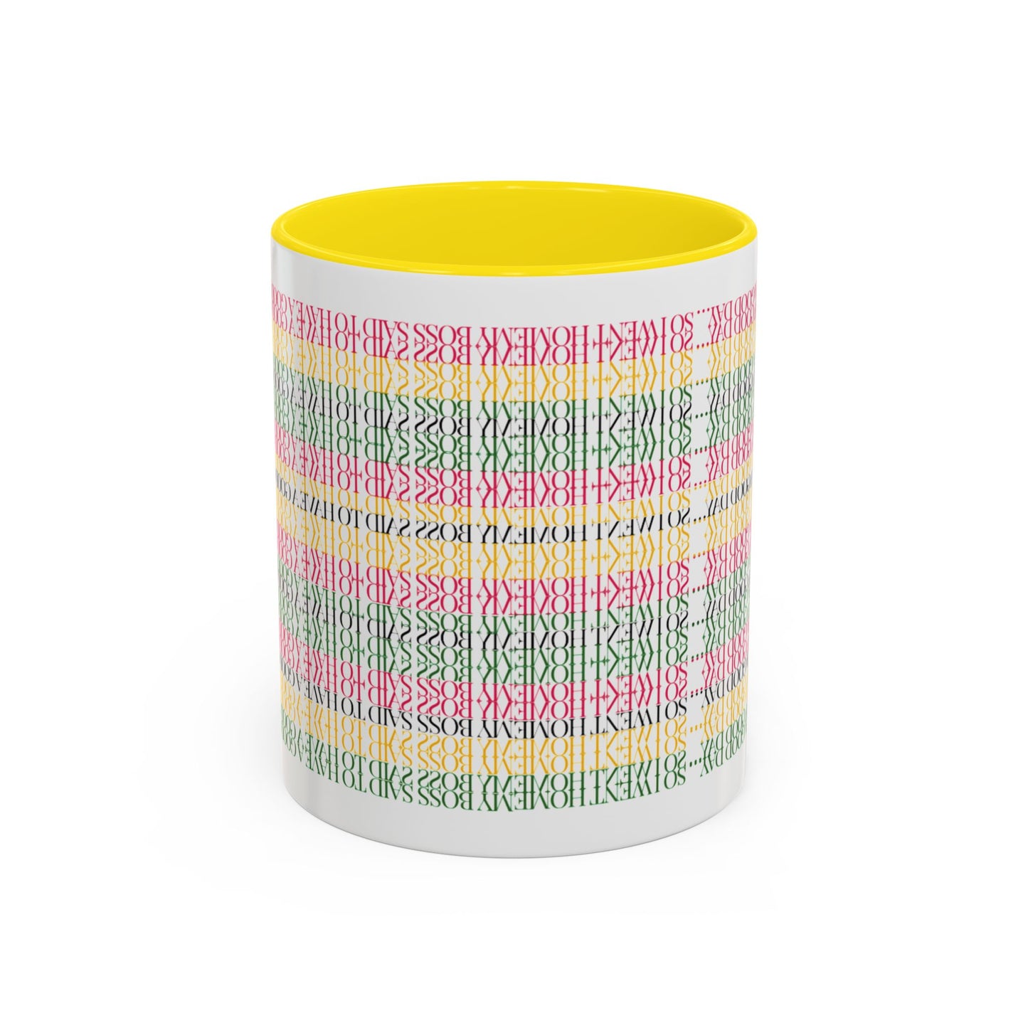 Funny Work Hidden Message Mug - “My Boss said to have a good day… so I went home.”- Viral Optical Illusion Mug - Secret Sarcastic Work Message - Dishwasher Safe, Unique Gifts for Coffee Lovers, Home & Office Decor, Holiday Present.