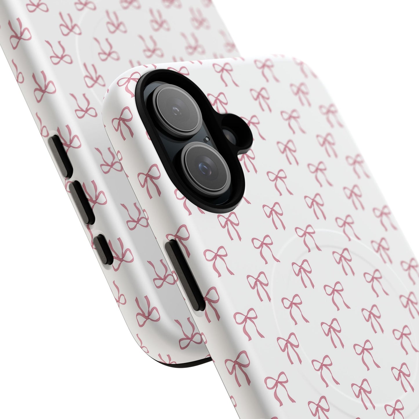 Blush Coquette Bow Bliss Magnetic iPhone Cases, Gift for Her, Cute iPhone Accessories, Fun Personalized Cases, Stylish Tech Gifts, Birthday Present