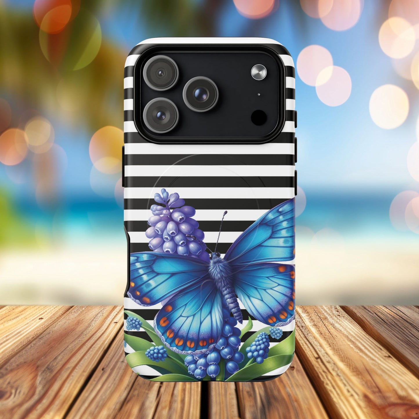 Midnight Bloom Tough iPhone Magnetic Cases - Floral, Stylish iPhone Cover, Gift for Her, Custom Mobile Case, Trendy iPhone Accessories