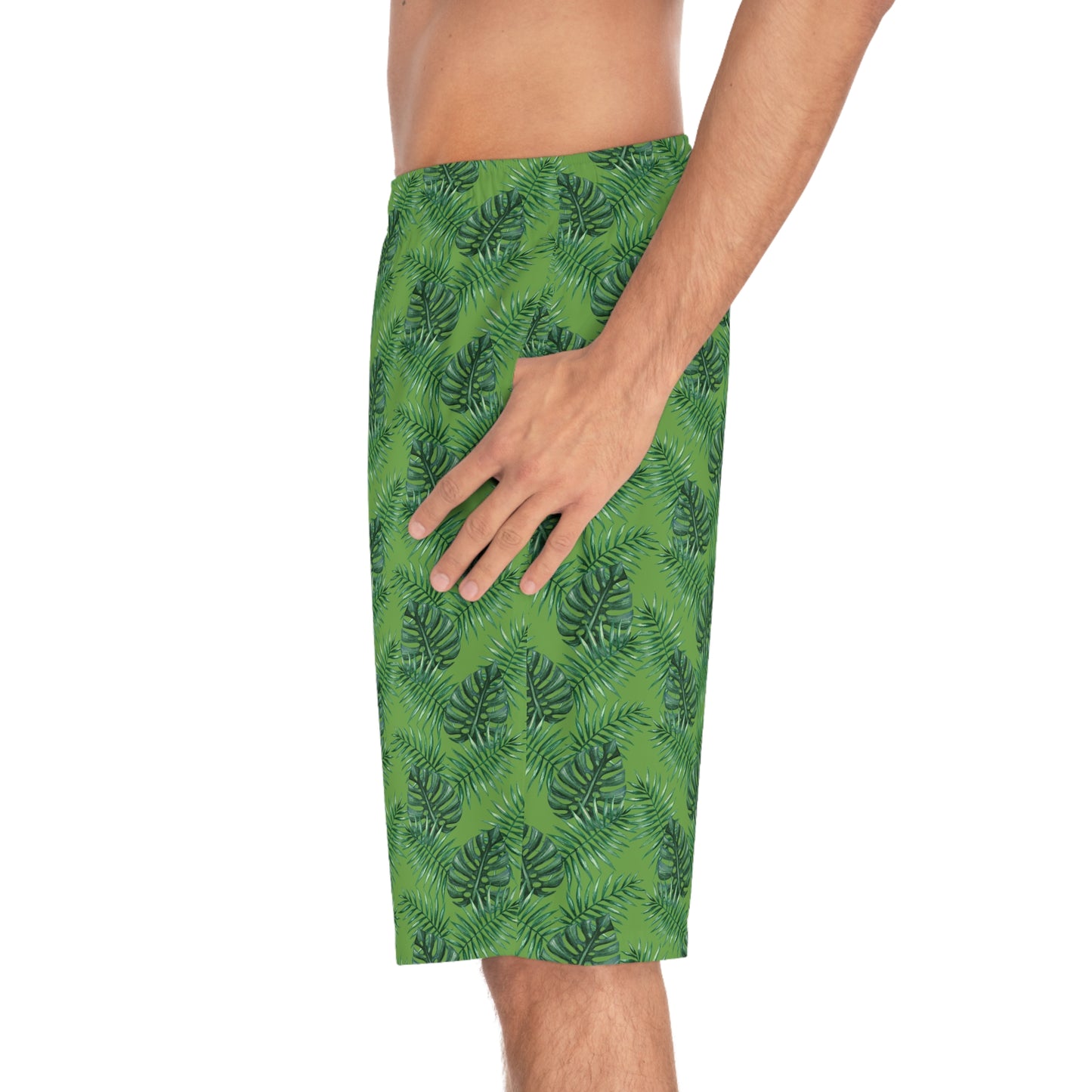 Green Tropical Bliss Men's Board Shorts (AOP)- (PY)