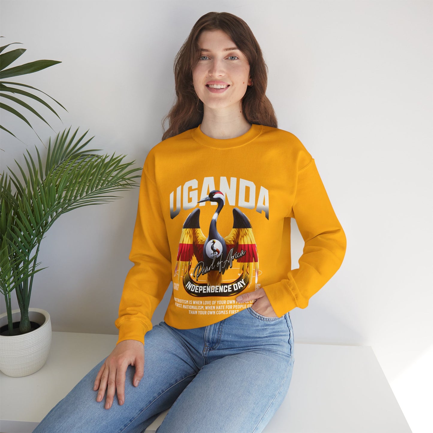 UGANDA Unisex Heavy Blend™ Crewneck Sweatshirt