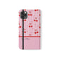 Personalized Cherry Blossom Dreams Flip iPhone and Samsung Cases — Wallet Folio with Name & Affirmation.