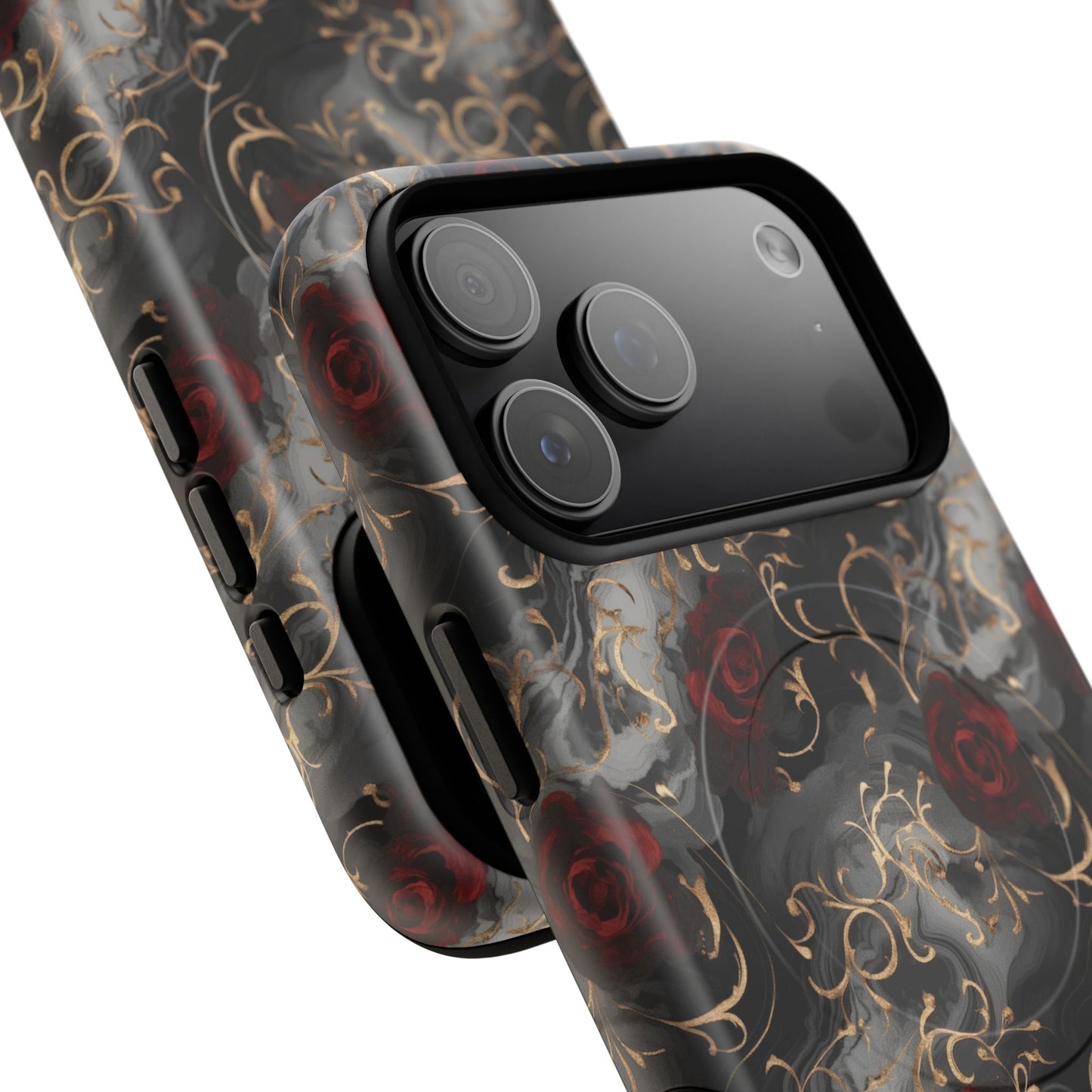 Elegant Floral Tough iPhone Magnetic Cases, iPhone Protection, Unique iPhone Covers, Stylish Mobile Accessories, Gift for Her