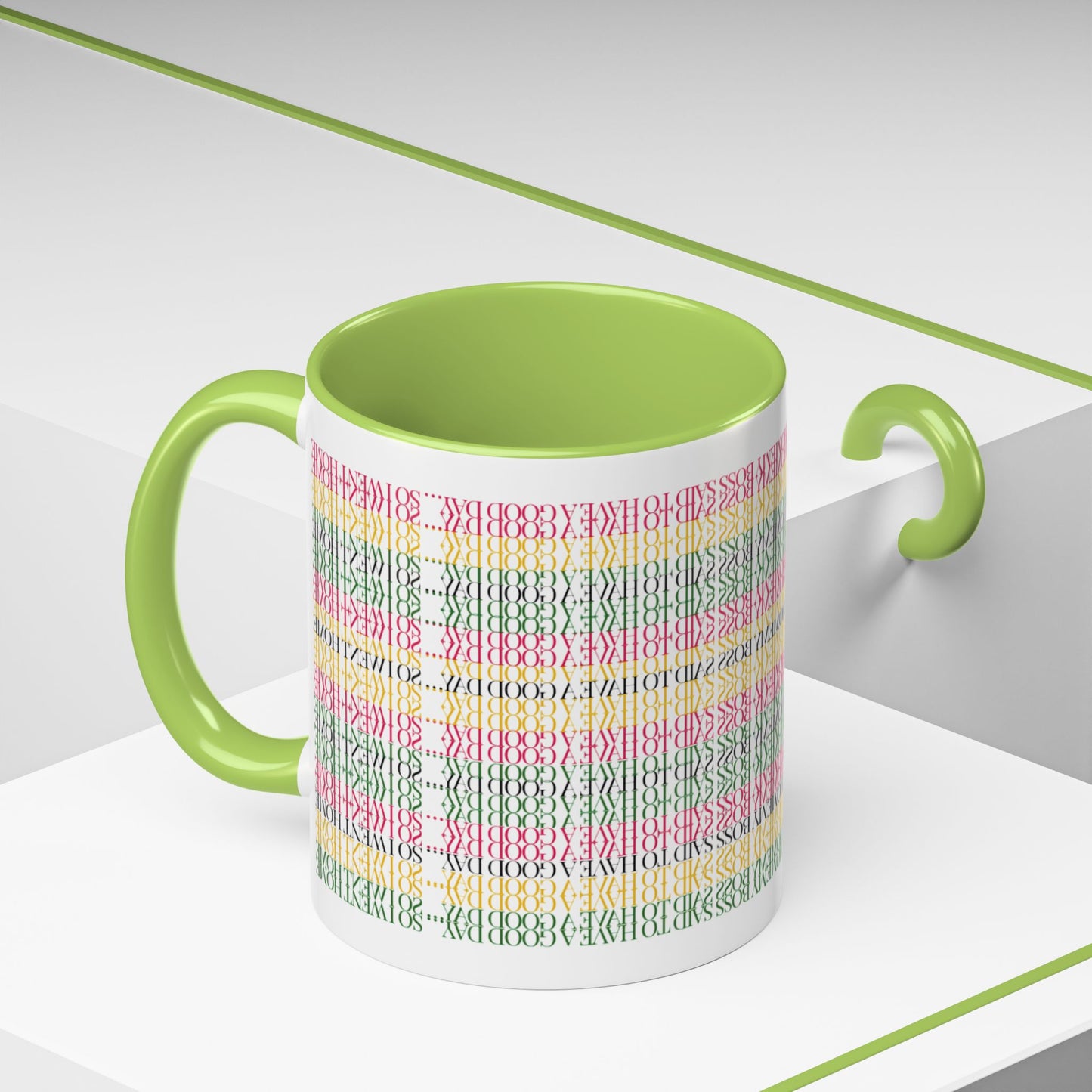 Funny Work Hidden Message Mug - “My Boss said to have a good day… so I went home.”- Viral Optical Illusion Mug - Secret Sarcastic Work Message - Dishwasher Safe, Unique Gifts for Coffee Lovers, Home & Office Decor, Holiday Present.