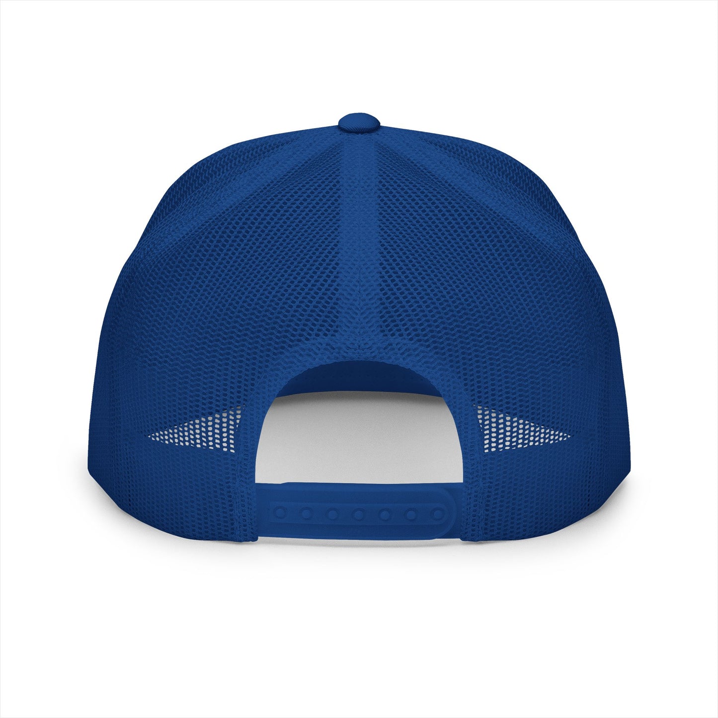 Navy 'ELOHIM, GENESIS 1:1'  Embroidered 5 Panel Trucker Cap | Casual Style Hat, Adjustable, Unisex, Perfect Gift for Outdoors, Festivals, Daily Wear