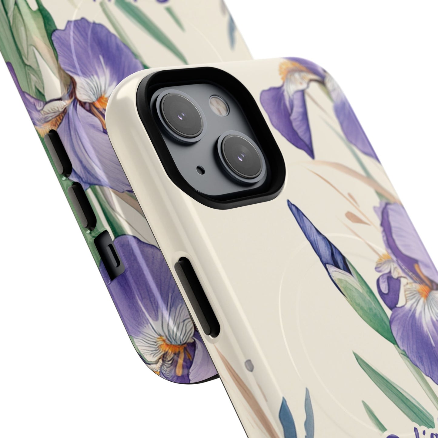 Delight yourself in the Lord Psalm 37:4, Inspirational Gift, iPhone Magnetic Case Scripture, Floral Bible Verse, MagSafe® iPhone® Tough Case, iPhone 14, iPhone 15, iPhone 16, Pro, Pro Max, Plus.