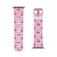 Cherry Blossom Dreams Apple Watch Band — Pink Retro Cherry Silicone Strap