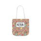 Personalized Brown Doodle Daydream Composition Book Inspired Canvas Tote Bag with Colorful Straps, Cute School Bag, Eco-Friendly Tote, Back to School Shopping Bag, Teacher Gift Idea
