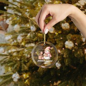 Personalized Family Glass Ornaments