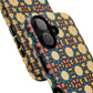 Celestial Spice Tiling Colorful Tough Magnetic iPhone Case, Unique iPhone Cover, Artistic Mobile Shell, Durable Design Accessory, Trendy Gift Idea, MagSafe® iPhone Case.