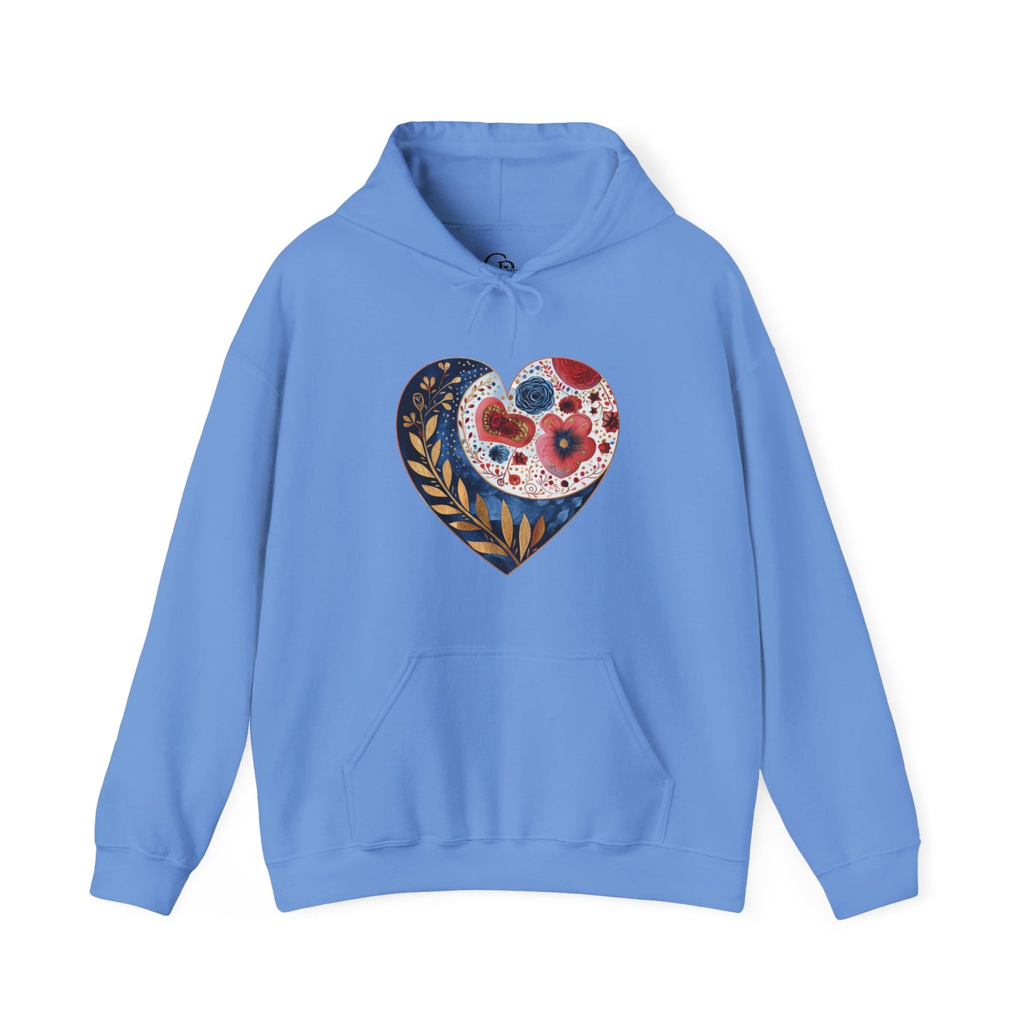 Floral Heart Unisex Heavy Blend™ Hooded Sweatshirt