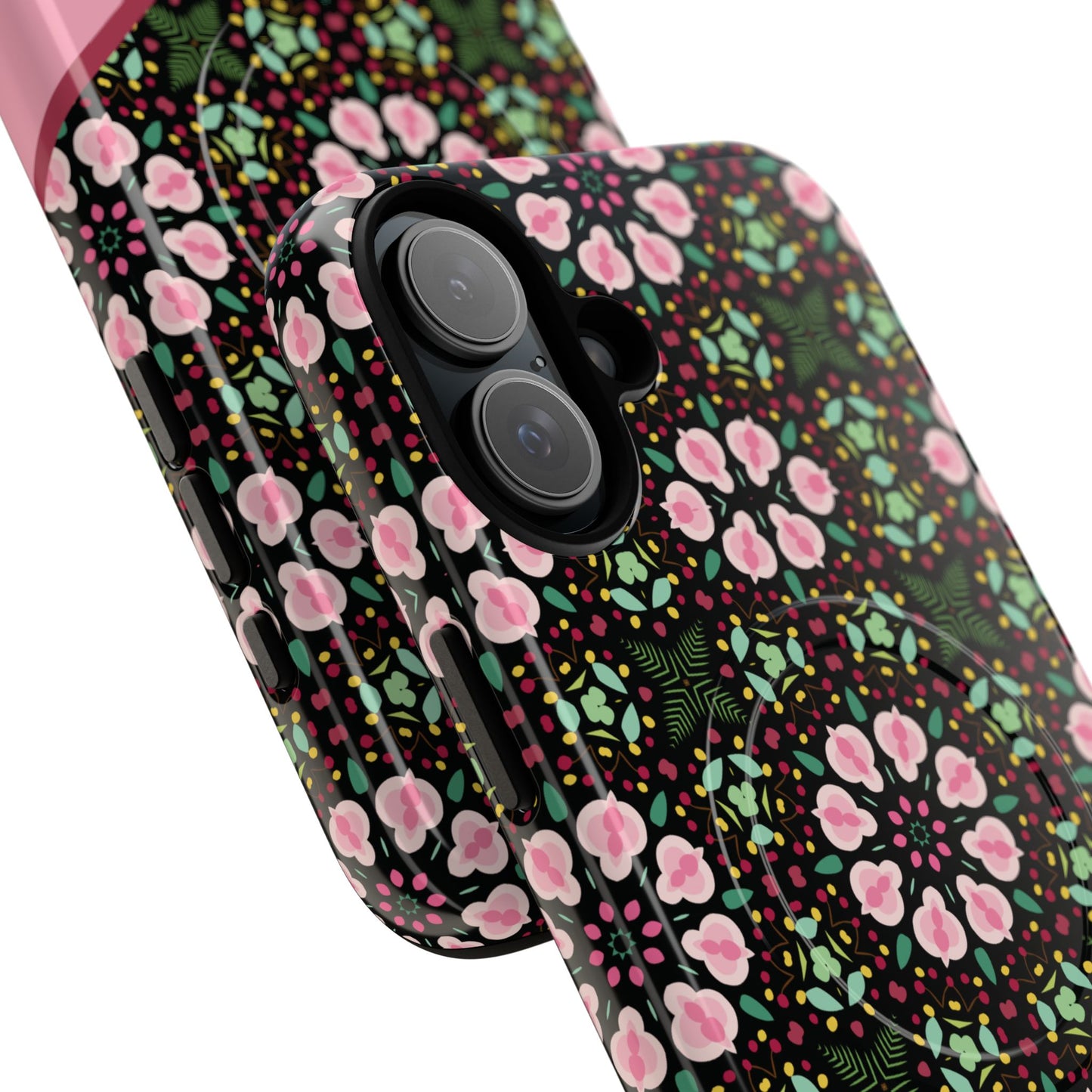 Personalized Twilight Petal Tapestry Floral Tough Magnetic MagSafe® iPhone Case, Durable iPhone Protector, Unique Gift for Her, Stylish Tech Accessories.