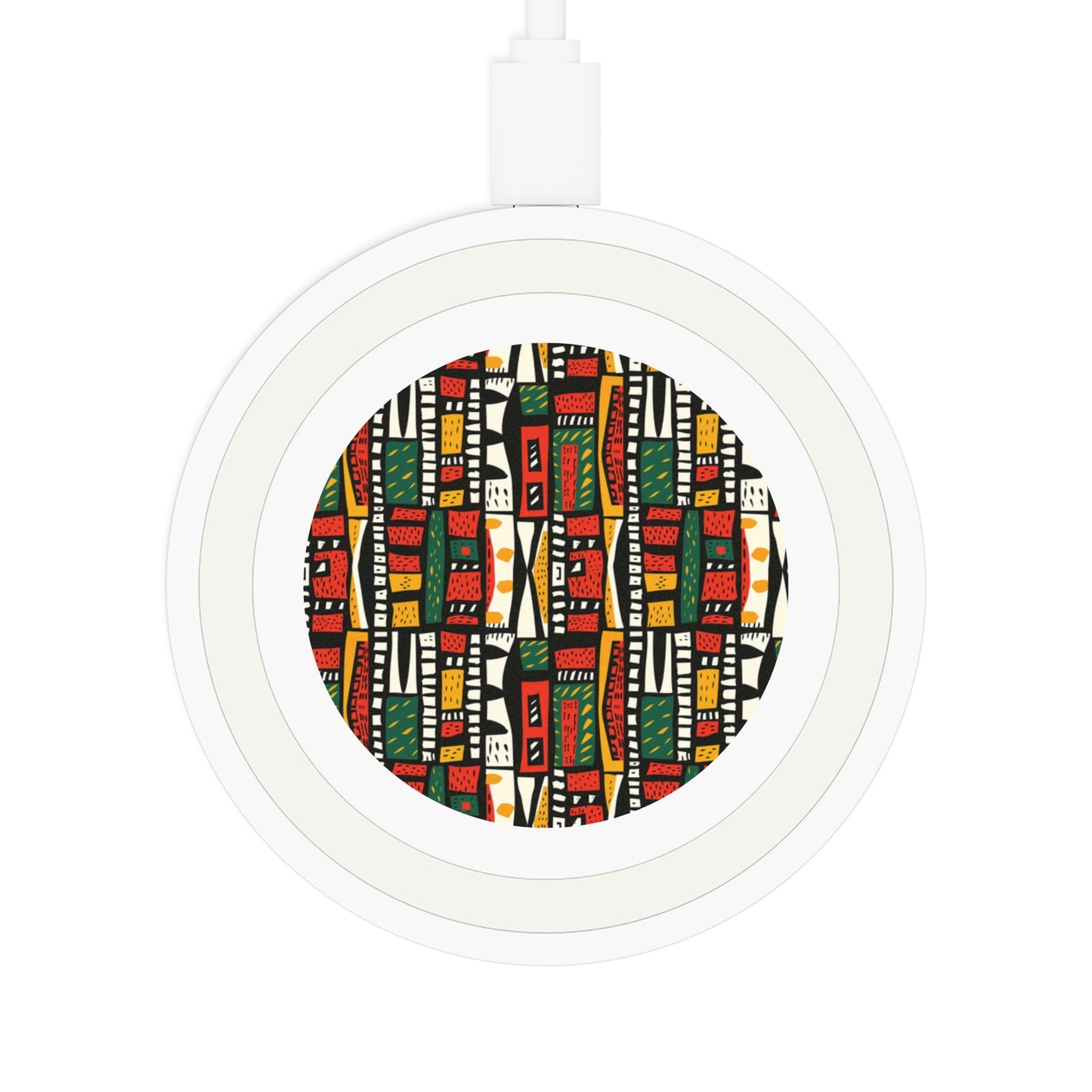 Tribal Harmony Colorful Wireless Charging Pad - Quake Design