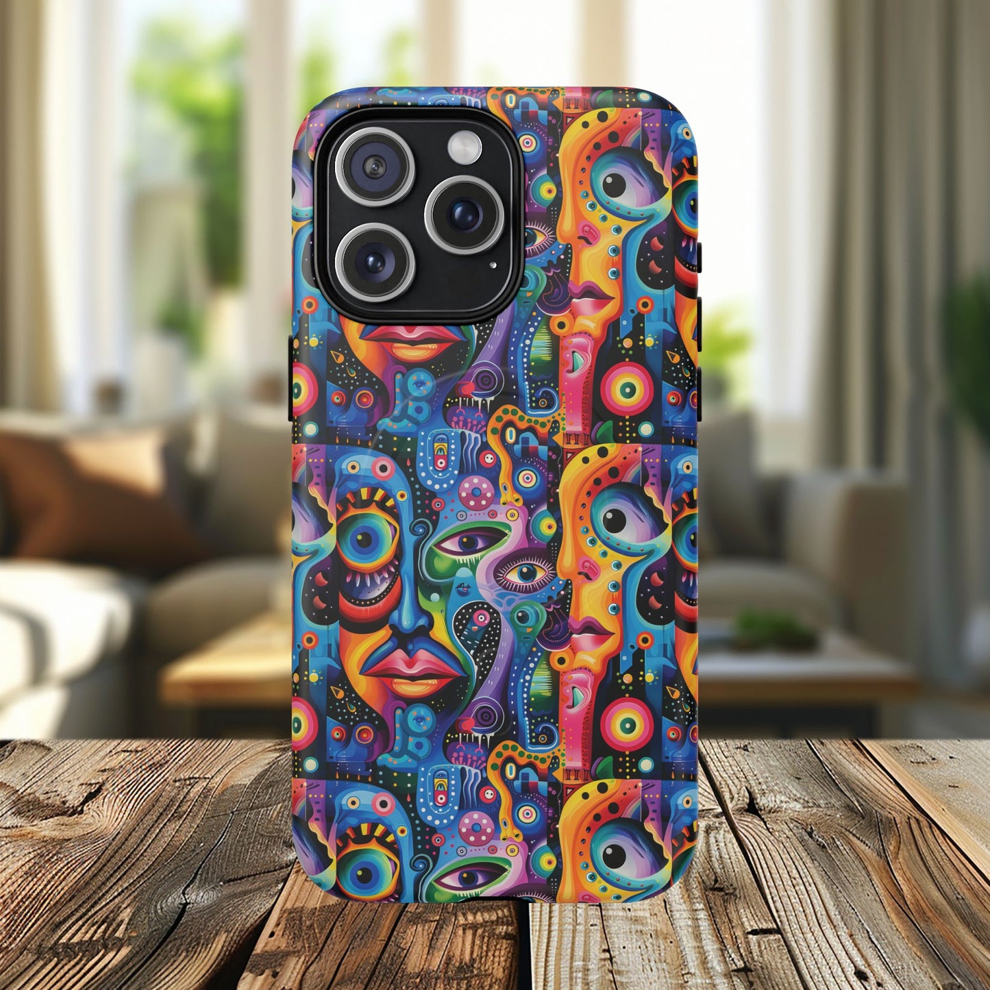 Psychedelic Visions Tough iPhone Magnetic Case - Unique Art iPhone Cover