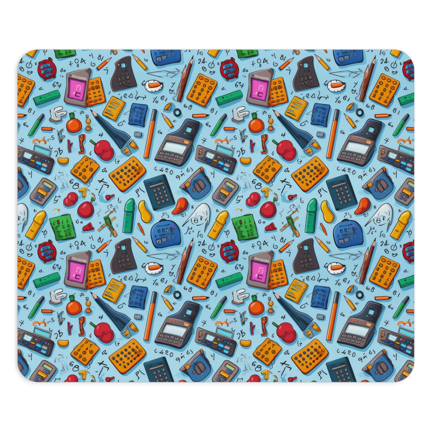 Blue Academic Educational Mouse Pad - Perfect for Students & Teachers