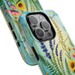 Floral Stained Harmony Glass Tough Magnetic Phone Case | Nature Inspired Design | Durable Protection | Gift for Nature Lovers | Spring Vibe