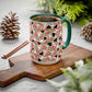 Heart Patterned Coffee Mug - Colorful Love Design, Perfect for Gifts & Celebrations