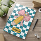 Teal Checkered Charm A Hardcover Notebook (PY)