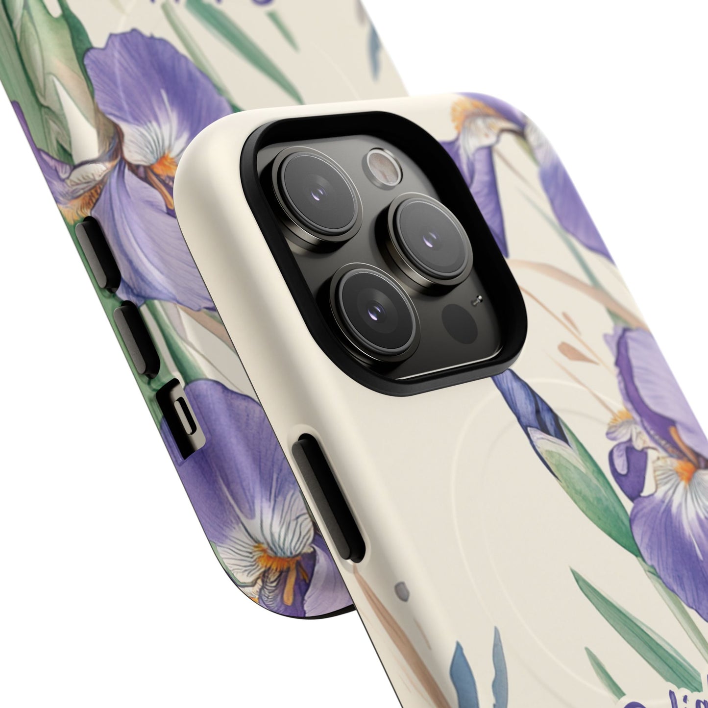 Delight yourself in the Lord Psalm 37:4, Inspirational Gift, iPhone Magnetic Case Scripture, Floral Bible Verse, MagSafe® iPhone® Tough Case, iPhone 14, iPhone 15, iPhone 16, Pro, Pro Max, Plus.