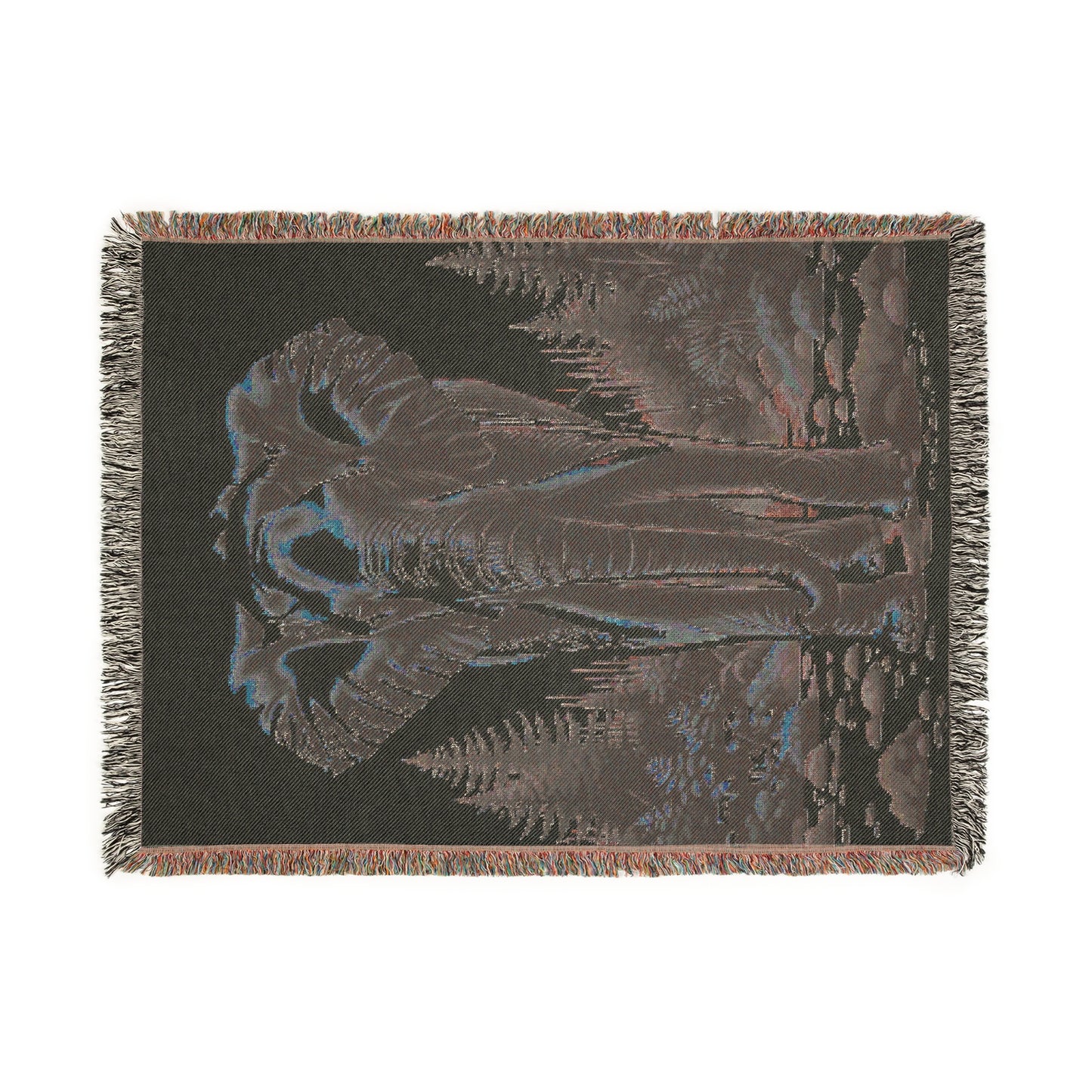 Elephant IllustrationTapestry Woven Blanket