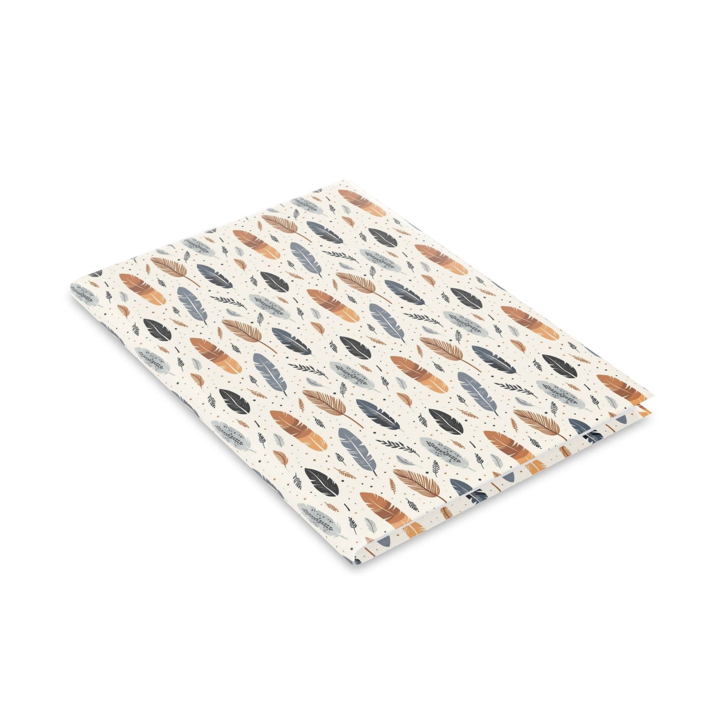 Whispering Feathers Hardcover Notebook with Puffy Covers