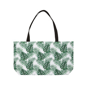 Tropical Bliss White Weekender Tote Bag