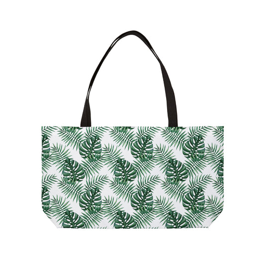 Tropical Bliss White Weekender Tote Bag